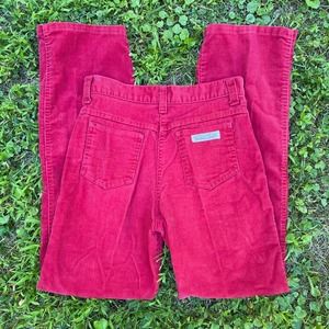 Vintage 70s red corduroy pants